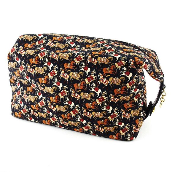 Authentic Salvatore Ferragamo Pouch Travel Makeup Pouch Clutch Bag USED